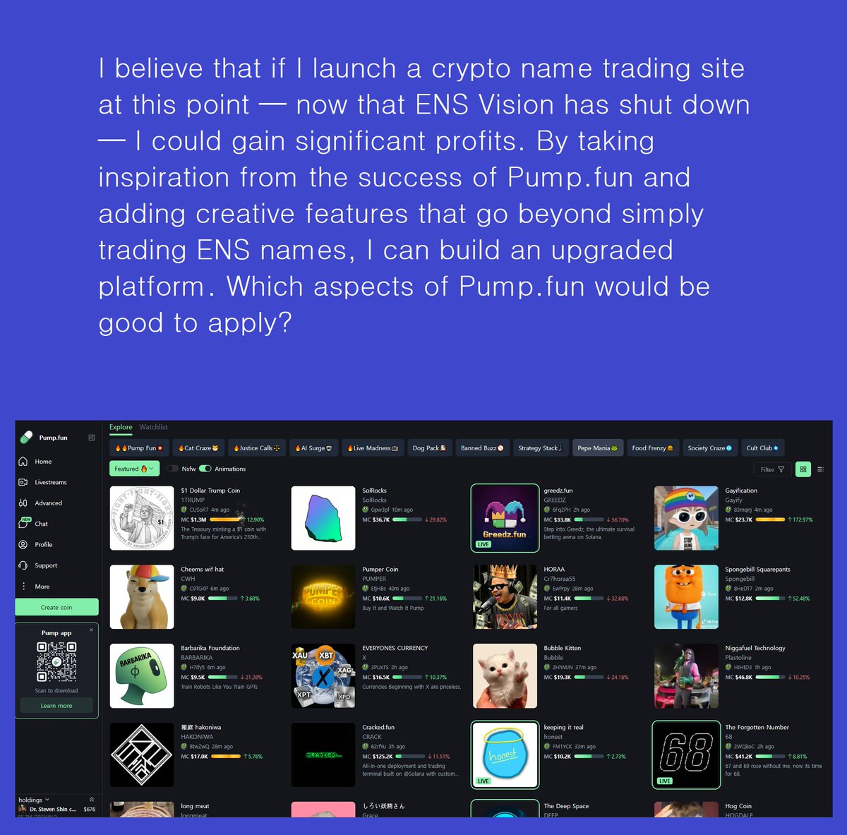 ENSDomain8888's tweet image. Who is this &quot;I&quot;? 🤔

ens. fun
pump. ens