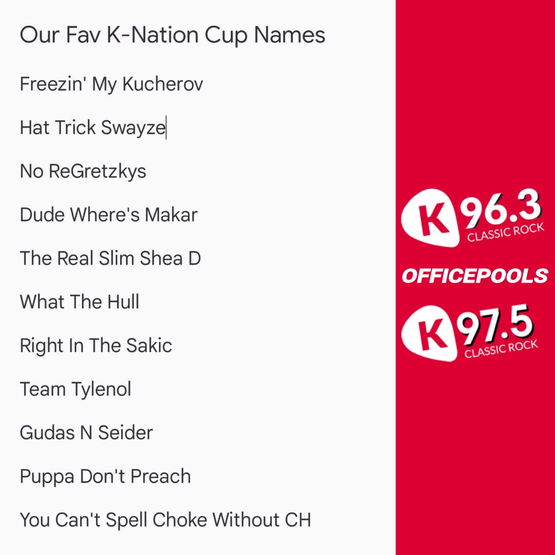 We're running a FREE &amp; EASY hockey pool!

Box pick'em style - loads of free prizes &amp; a big one for the winner at the end of it all!

Sign up link: officepools.com/invite/classic… 

Shoutout <a href="/officepools_com/">OfficePools.com</a> for the platform

#Kelowna #Kamloops #fantasyhockey