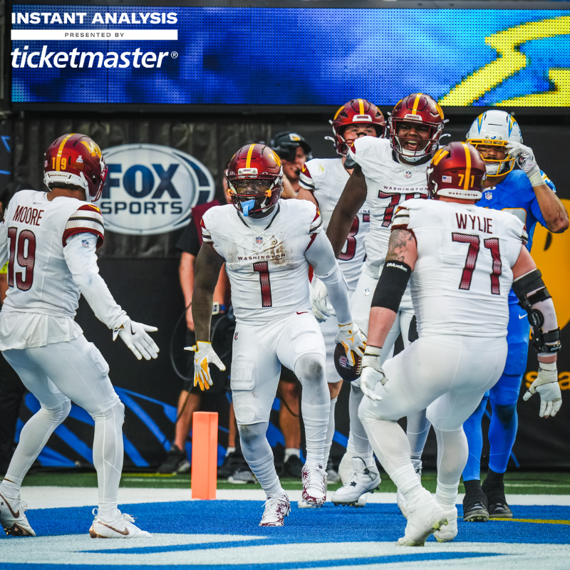 Commanders's tweet photo. 27 unanswered points 😮‍💨

@Ticketmaster | #RaiseHail