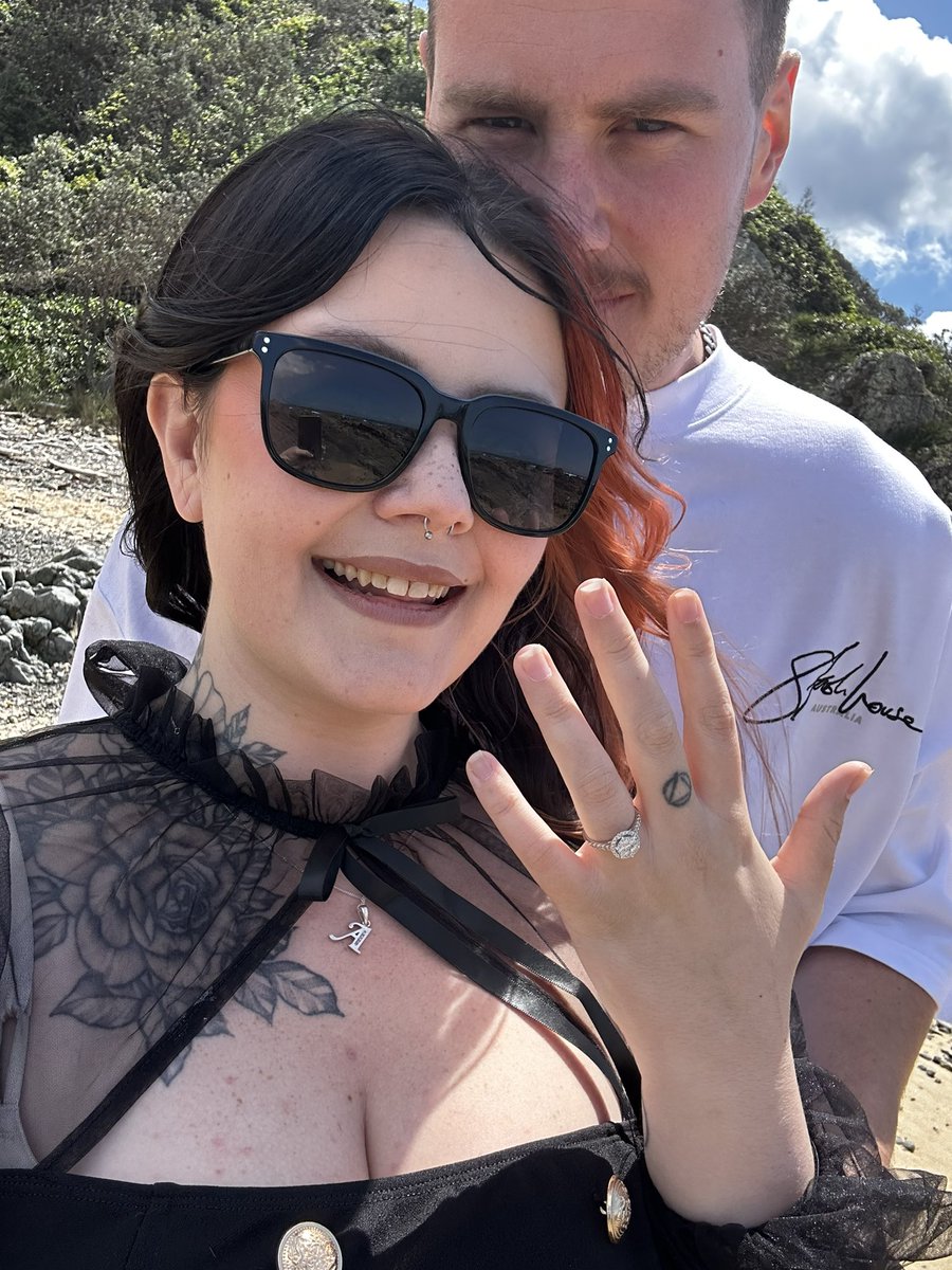 I probably should update y’all. I tend to forget about this app. I’m engaged!!!! He popped the question this last Saturday. Now it’s time to plan a wedding 🫶🏼🫶🏼 

#engaged #fiance