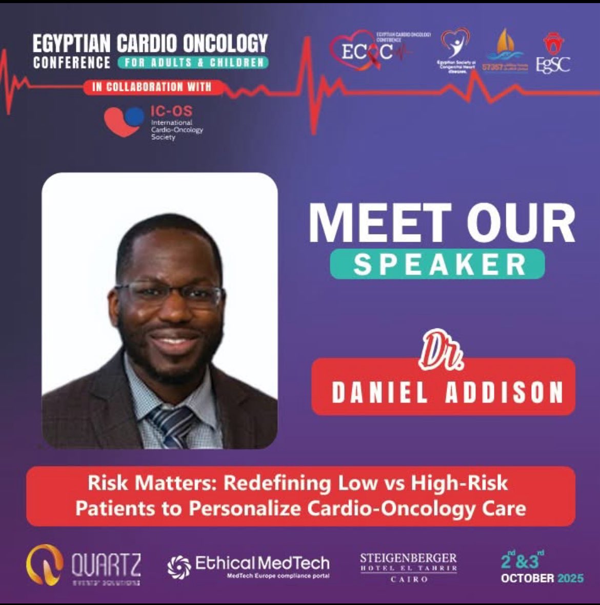 md_addison's tweet image. Honored to be the opening speaker for the annual #Egyptian Cardio-oncology conference in Cairo.
The international talent in the field is humbling and the investment in #CardioOnc research is groundbreaking for patients all over the world. @icosociety #UTSW