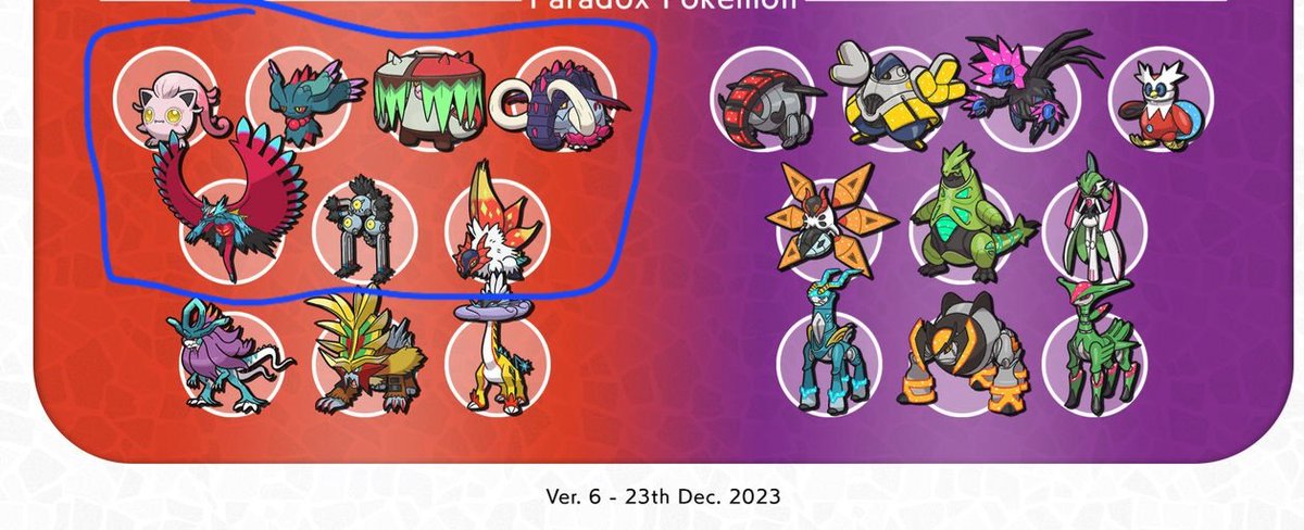 raysmagicshop's tweet photo. Does anyone have these Scarlet Exclusive Paradox Pokémon that they can trade with me? It's the only ones I need to complete my pokedex 😭

I'm willing to also trade my Violet exclusive Pokemon for them ❤️

#Pokemon
#ScarletViolet
#PokemonScarletViolet https://t.co/3Miqt5D1sw