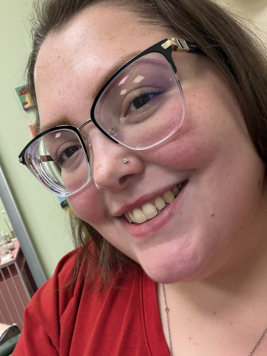 callieispunk's tweet photo. Popping in to say I got my nose pierced today https://t.co/P4djhpO35l