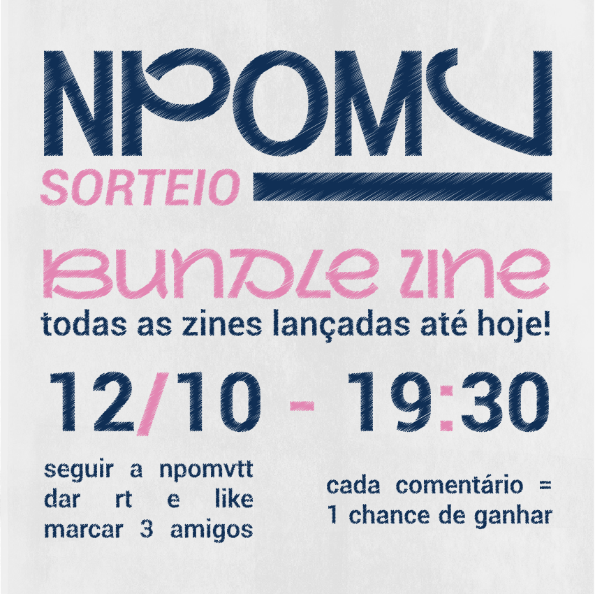 npomvtt's tweet photo. 🚨SORTEIO

Quer a chance de ganhar 1 cópia de CADA Zine NPOMV já lançada até hoje com photocard incluso?

- NMIXX
- Yves
- Big Ocean
- NOWZ
- 1VERSE
- XLOV
- ablume

📌Siga a NPOMV
📌 Dê RT nesse post
📌 Marque 3 amigos
📌 Resultado 12/10 às 19:30 https://t.co/qa2UrQiDR5