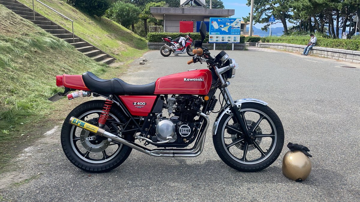 Dream750CB's tweet photo. 本日、納車初ラン！
緊張しながらの志賀島 https://t.co/UHkChWM5tj