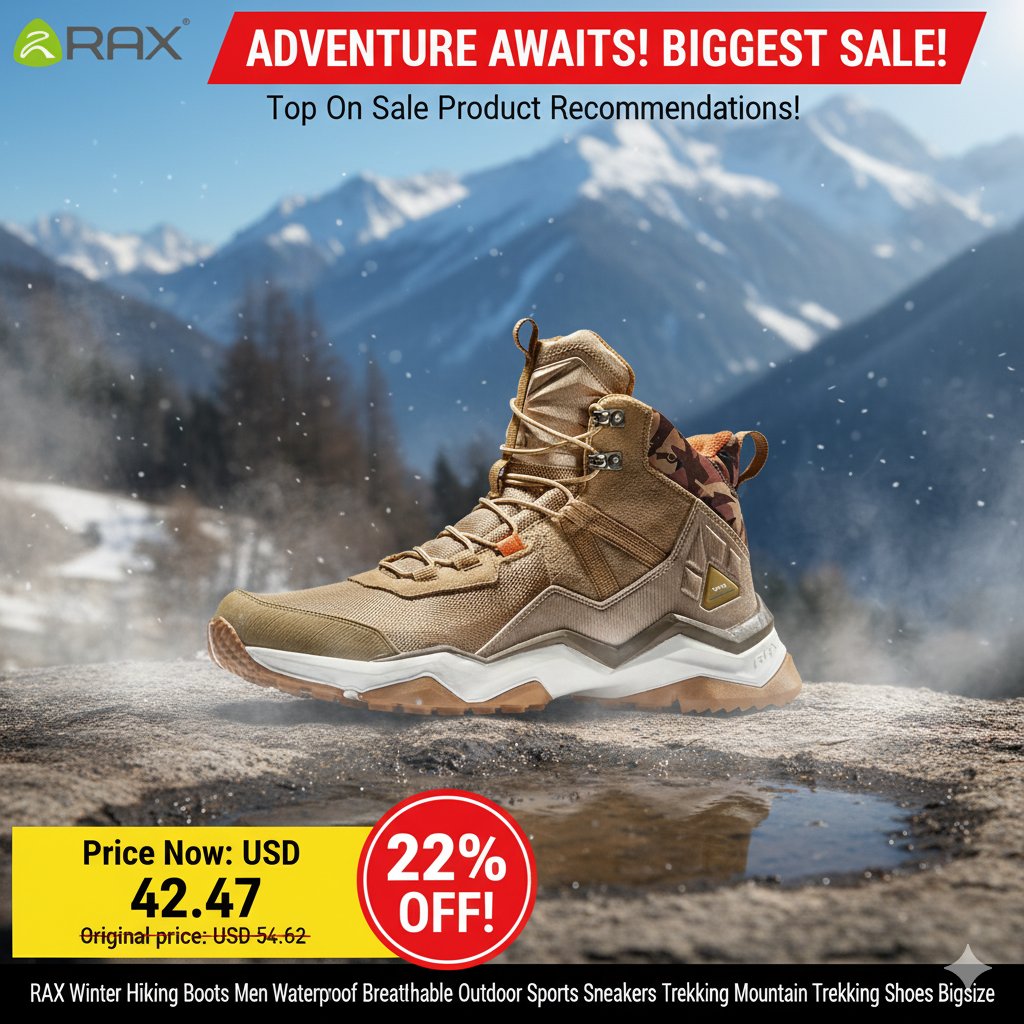 progadgets_link's tweet image. RAX Winter Hiking Boots Men Waterproof Breathable Outdoor Sports Sneakers
🔗Click &amp;amp; Buy: s.click.aliexpress.com/e/_c3OFLRnh#St…
Price Now: USD 42.47 (Original price: USD 54.62,22% off)
#RHOP #Bills #Henderson #Gibson # Patriots
# Cardinals
# Titans
# CamWard
# BrianCallahan
# Stacey
# Gizelle
