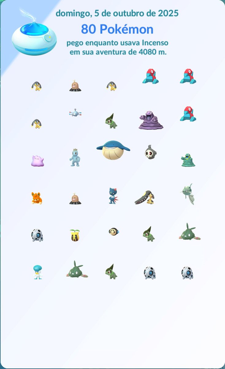 edilsonthecoder's tweet image. Uma hora de incenso diário e ZERO ave de Galar! Como esses bichos me odeiam!!! Deve fazer meses que eu não vejo uma. Ao menos teve um brilhinho para compensar 🤣
#Pokemon #PokemonTCGPocket #PokemonGO #PokemonLegendsZA