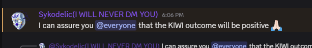 DetectiveFruit's tweet photo. This is the type of character @Sykodelic is, KIWI rugged in front of our faces and he tells his community that everything will be alright. Delusional at its finest. Not only that but hes calling a 10M project to hit 500M-1B when it can barely break 20M when it had every KOL push. https://t.co/ulrhgsVlTD