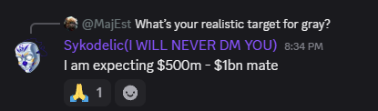 DetectiveFruit's tweet photo. This is the type of character @Sykodelic is, KIWI rugged in front of our faces and he tells his community that everything will be alright. Delusional at its finest. Not only that but hes calling a 10M project to hit 500M-1B when it can barely break 20M when it had every KOL push. https://t.co/ulrhgsVlTD