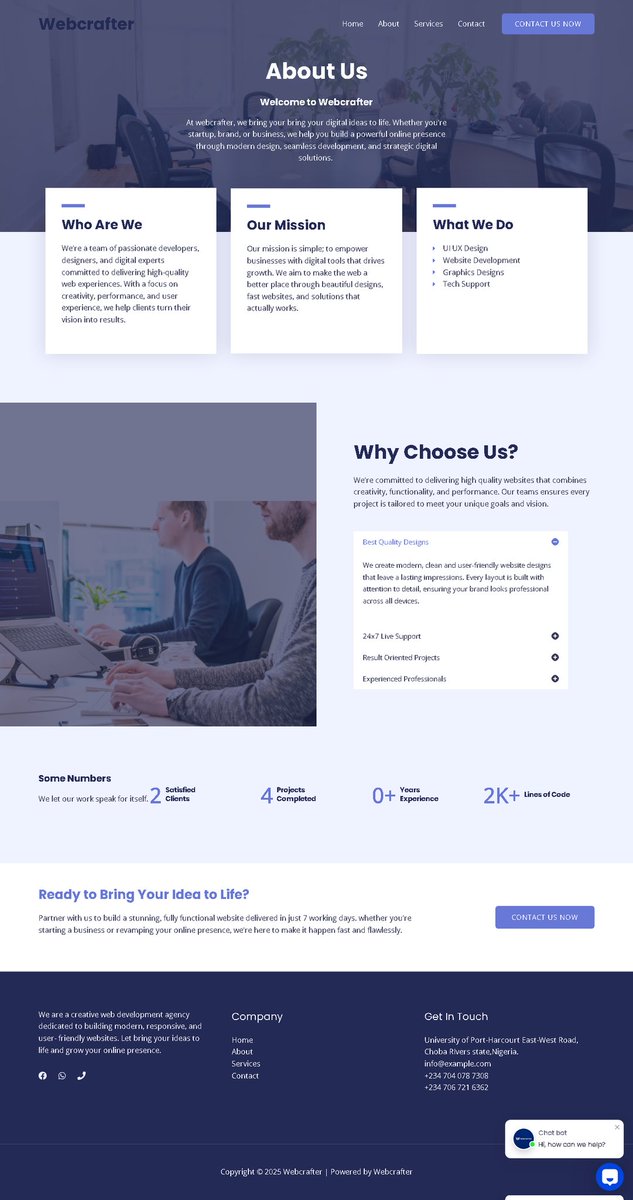 WebcrafterNG's tweet photo. Business owners β your customers are online. Is your website ready for them? We design fast, functional, and beautiful websites that drive results. ππΌ.
Visit our website on how to get started. https://t.co/TBjGMczO1l
#websitedev #SmallBusiness #startup #freeelancer #webdesign https://t.co/7Noivp52ql