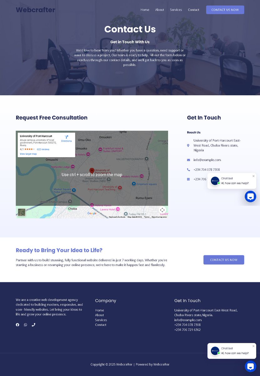 WebcrafterNG's tweet photo. Business owners β your customers are online. Is your website ready for them? We design fast, functional, and beautiful websites that drive results. ππΌ.
Visit our website on how to get started. https://t.co/TBjGMczO1l
#websitedev #SmallBusiness #startup #freeelancer #webdesign https://t.co/7Noivp52ql