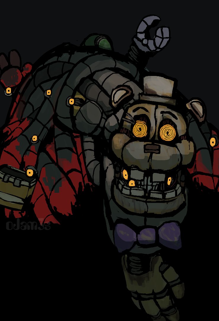 The Blob if Scott Cawthon had mentioned it initially to Steel Wool #fnaf #fnaffanart #fivenightsatfreddys