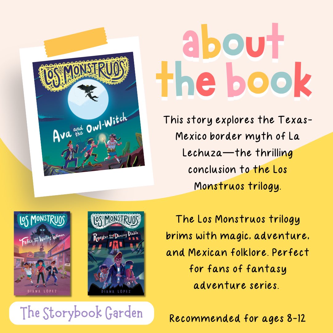 Diana López is returning to our bookshop to celebrate the release of AVA AND THE OWL-WITCH, the thrilling conclusion to the Los Monstruos trilogy. This story explores the Texas-Mexico border myth of La Lechuza. <a href="/KokilaBooks/">Kokila</a>