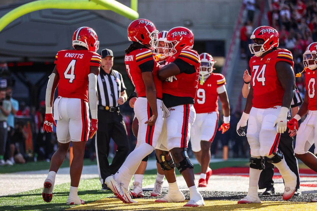 Insideblackgold's tweet image. Positives in the trenches - through five games, Maryland ranks:

🐢 T-2nd nationally in sacks allowed (2)
🐢 T-2nd nationally in sacks (19)
🐢 Sidney Stewart (4.5) &amp;amp; Zahir Mathis (3.5) lead all FBS freshmen in sacks

📸: UMTerps