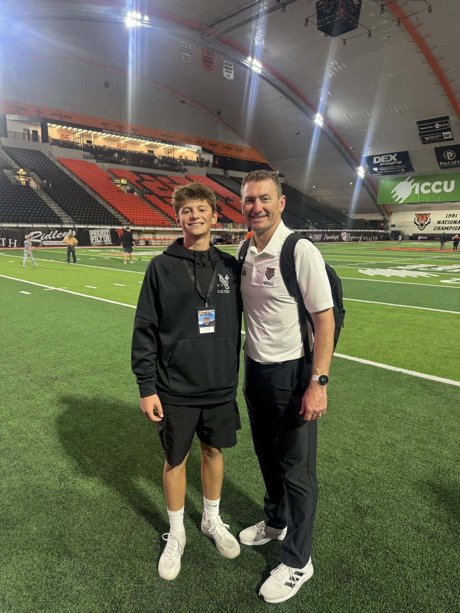 Stone Higley 4.5 ⭐️ Star Kicker. (@higleystone) on Twitter photo So grateful to be invited to a game day visit by such a great program. Can’t wait to be back. Thanks <a href="/ScottThiessen15/">Coach Scott Thiessen</a> for the invite.
<a href="/KohlsKicking/">Kohl's Kicking Camps</a> <a href="/Chris_Sailer/">Chris Sailer Kicking</a> <a href="/RogueKicking/">Coach Jax / Rogue Kicking</a> <a href="/BengalGridiron/">Idaho State Football</a> @NationalPID So grateful to be invited to a game day visit by such a great program. Can’t wait to be back. Thanks <a href="/ScottThiessen15/">Coach Scott Thiessen</a> for the invite.
<a href="/KohlsKicking/">Kohl's Kicking Camps</a> <a href="/Chris_Sailer/">Chris Sailer Kicking</a> <a href="/RogueKicking/">Coach Jax / Rogue Kicking</a> <a href="/BengalGridiron/">Idaho State Football</a> @NationalPID