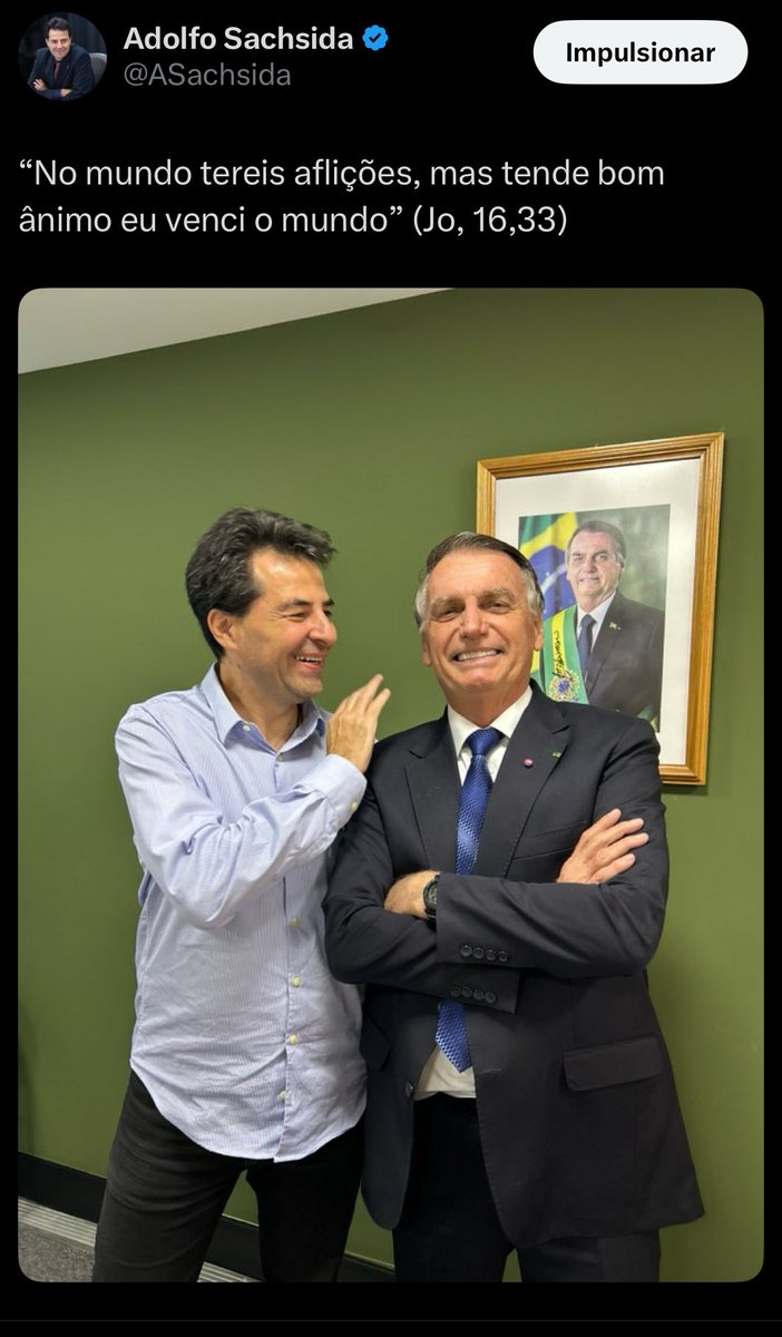 ASachsida's tweet image. Registro público: apoio e faço campanha por Jair Bolsonaro para presidente do Brasil. Com a graça de Deus, venceremos as eleições de 2026 e recolocaremos o país no caminho da prosperidade.