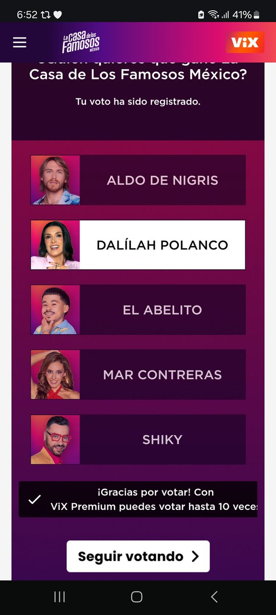 Ya abrieron votaciones!!!!

LA POLANCO  SE CORONA 

vamos Dalilah 💜💜💜💜💜💜💜💜💜💜💜💜💜💜💜💜

#LaCasaDeLosFamososMx