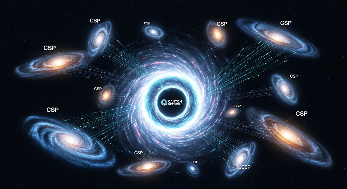 VladisChernov's tweet image. 🌌 The Canton Network isn&apos;t a blockchain. It&apos;s a Financial Multiverse. A “Network of Networks” where 400+ institutions operate in parallel universes (CSPs), connected by the vCSP wormhole. $6T+ assets flow daily. This is infrastructure for the next era. 🌠 #CantonThreads…