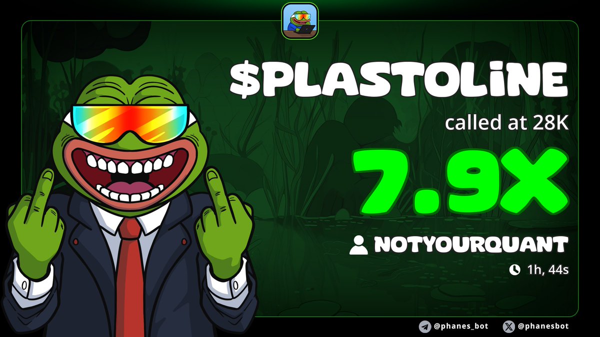 $plastoline 

ill say it again

THE TEK IS PROVEN. 

C9mE9RyocP7bDcoCqHMzU6ufed46aXbTAEDmTs4npump