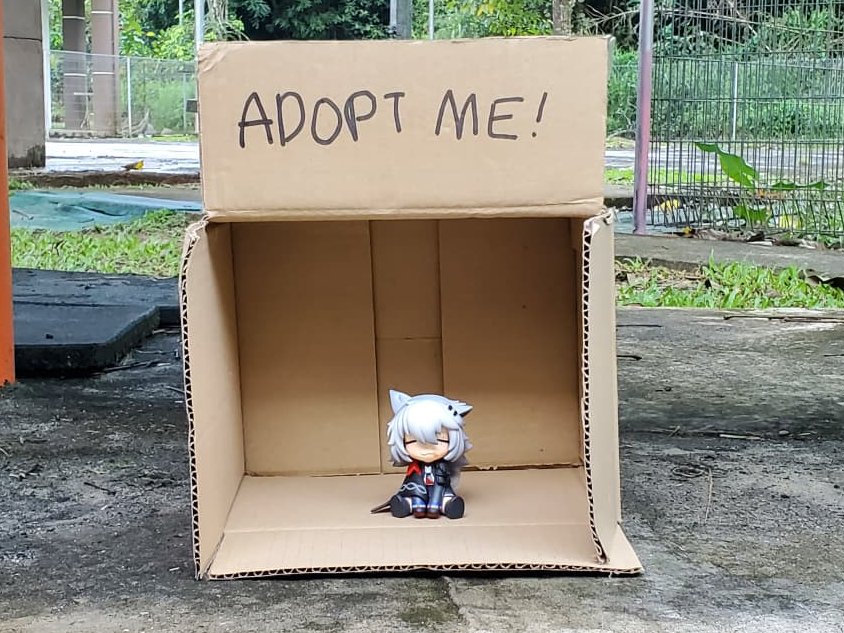 Ex-wife took our ship and now we're homeless. 

Lappuppy pre-orders opening this Thursday!