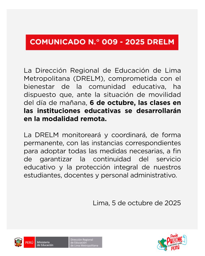 Paro de transportistas: comunicado de la DRELM.