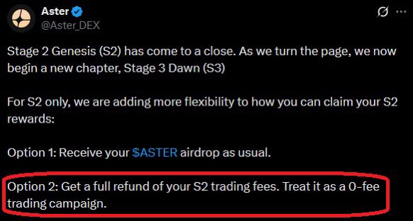 SmokezXBT's tweet image. The recent announcements on $ASTER airdrop is lowkey extremely bullish for the token price itself. Many are overlooking how genius the team & CZ are.
why do you think they implemented Option 2?
Because the trillions in volume on Aster is bullish, even if people claim it’s wash…