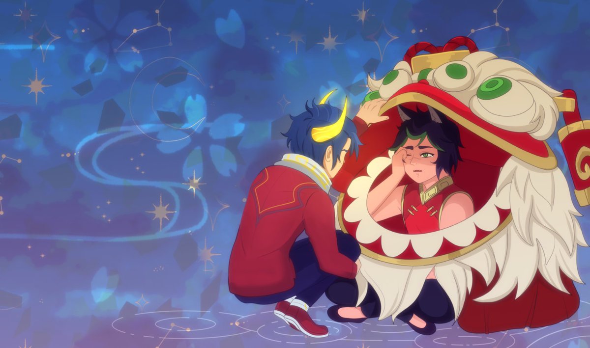 Day 7: Childhood Friends
I like to imagine this Sett had a better childhood :')
(I gave up with backgrounds so random effects go!)
#settphel #settphelweek #settphelweek2025