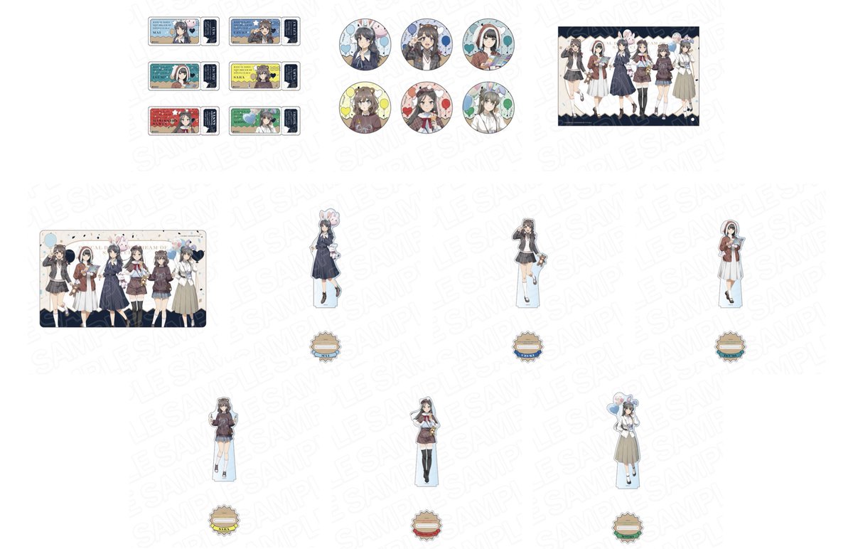 青ブタ 青春ブタ野郎 デートver. アクリルスタンド クリアファイル 