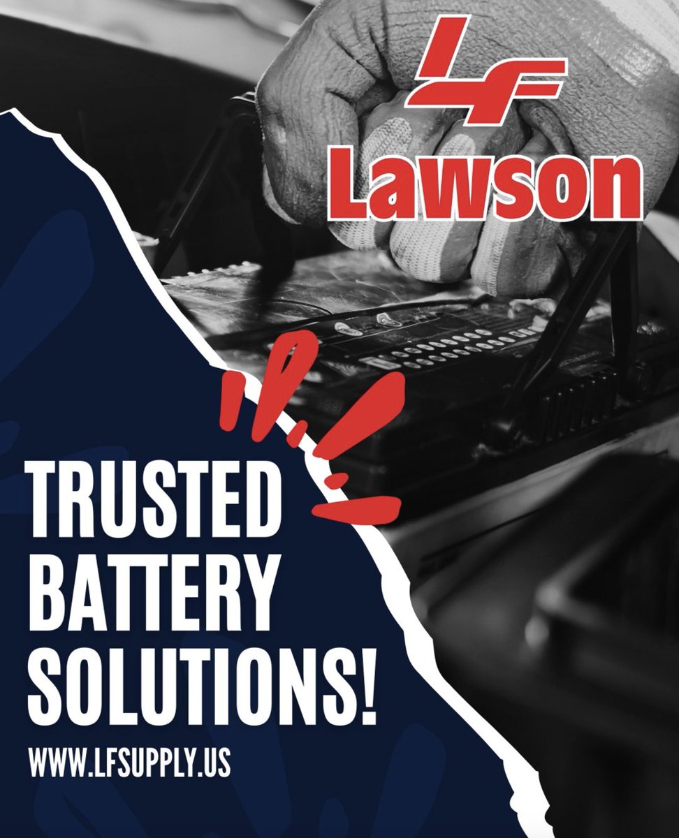 LawsonFiltersLF's tweet image. 💪 Trusted Batteries. Reliable Performance. 💪
Lawson Filters &amp;amp; Supply delivers high-quality battery solutions designed to keep your business powered and productive.
lfsupply.us
#BatteryExperts #LawsonFilters #ReliableSolutions