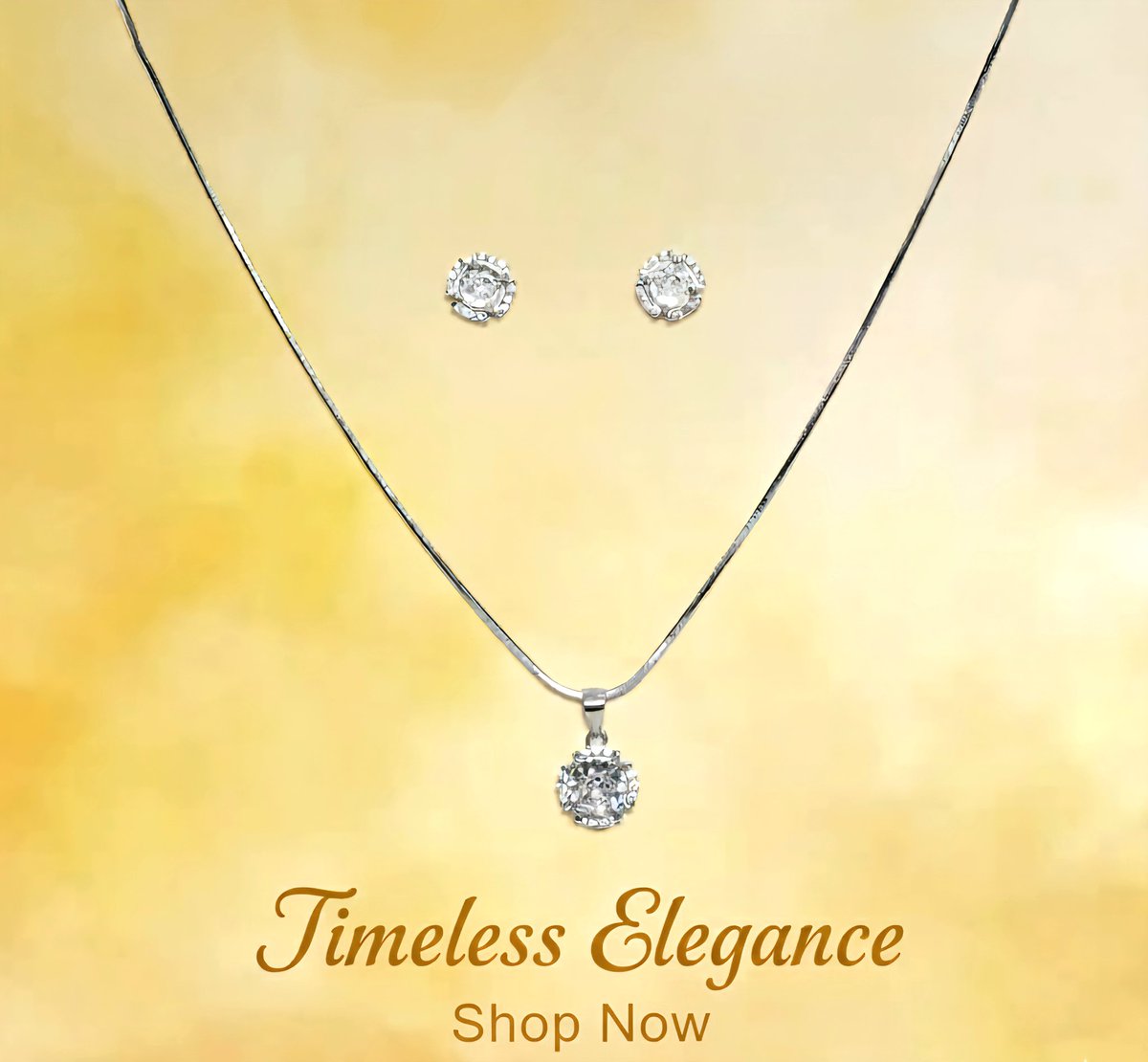 Divisha82783928's tweet image. ✨ Complete your look with timeless sparkle. This elegant necklace and earring set is made to shine with every outfit. Shop your forever piece today! 💎

👉 Tap to shop and add effortless elegance to your collection.

#DivisJewels #puresilver #TimelessElegance #EverydayLuxury