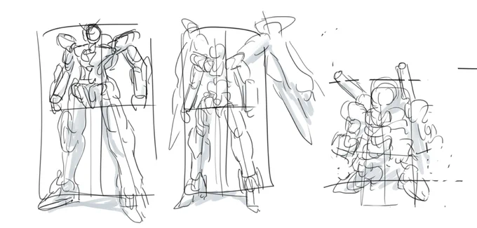 ふとゲッターガンダムとか思いついてイメージを描こうとしたけど3がどうしても無理がある…のでデフォルメ体系にしたらまとまるのに気づいた のでこれはガンプラバトル用だ 