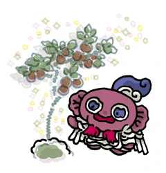 きょうの妖怪 #和漢百魅缶 通算8356体目【種棗】棗(なつめ)などの種をパッと土のなかに入れたと思ったら、 たちまちに木が生えてまぁるく実がなるというふしぎな術。もちろん鬼・天狗・へんげ動物たちもこんなものの心得は容易くものにしてるようです。