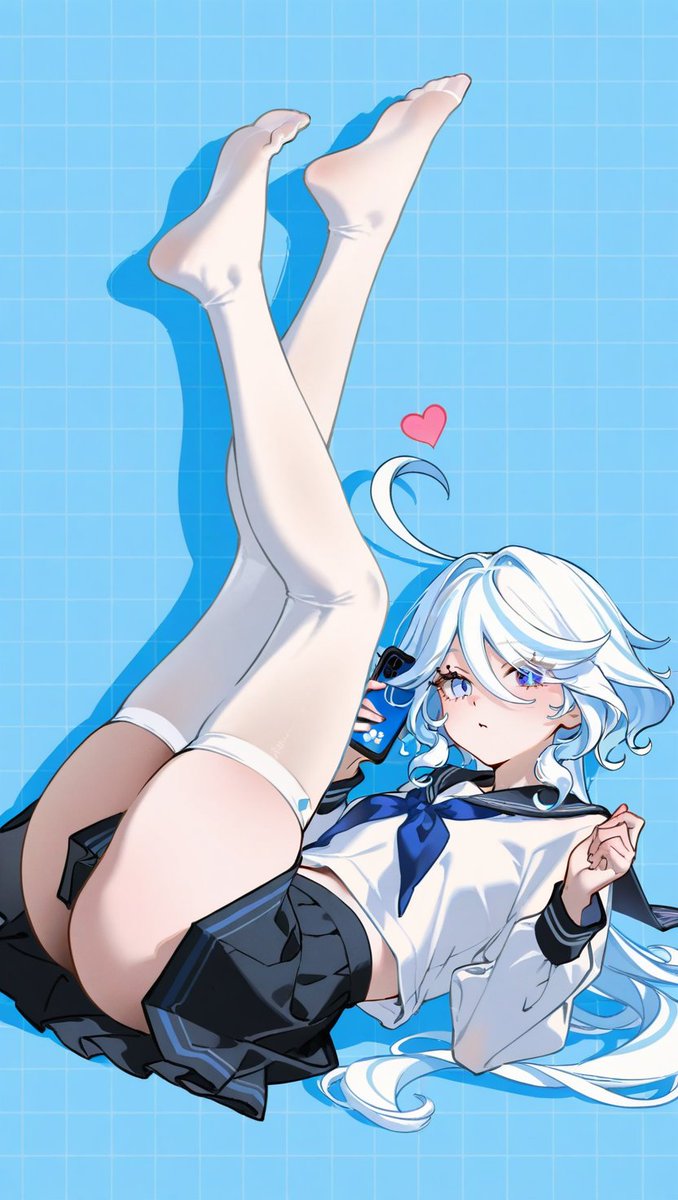 Kaguya_1199's tweet image. Call me later💙

#Furina #GenshinImpact #pixai #原神