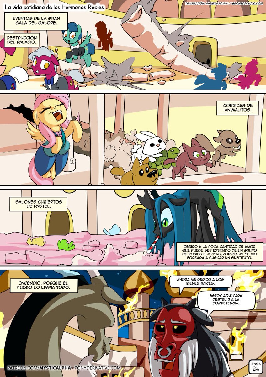 gabrielthevro's tweet image. La vida cotidiana de las Hermanas Reales
Creado por: Mysticalpha
Traducido por: Raimundo1941 &amp;amp; Gabrielelvro
Pagina 24 - Pagina 25 (Fin de la Primera Parte)
#Mysticalpha #MyLittlePony #G4 #HermanasReales #Luna #Celestia