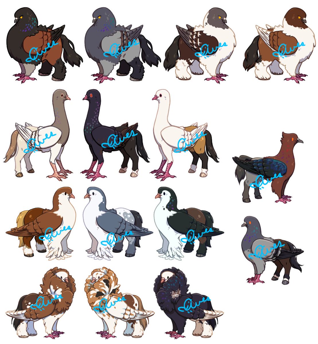 I've been busy--pigeon adopts should be up on my ko-fi on Tuesday night 🕊️