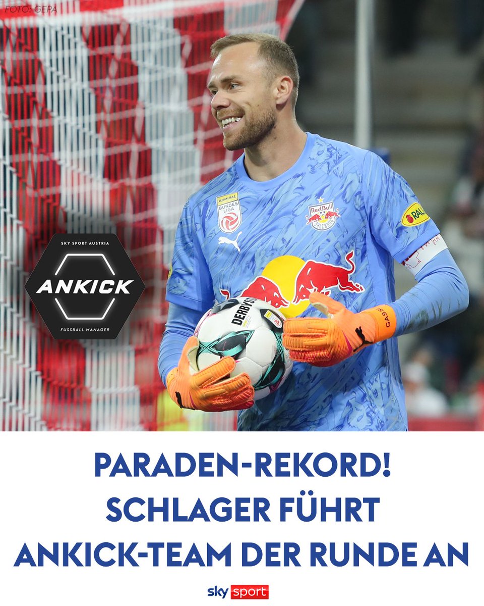 SkySportAustria's tweet photo. Alexander #Schlager führte sein Team nicht nur zum Heimerfolg gegen den SK Rapid – der ÖFB-Teamtorhüter ist auch der beste Ankick-Spieler des 9. Bundesliga-Spieltags ⚽️
👉 https://t.co/2czoNs4jsV
#SkyBuliAT #ADMIRALBundesliga #TeamderRunde #Ankick https://t.co/3sI1BviI6J