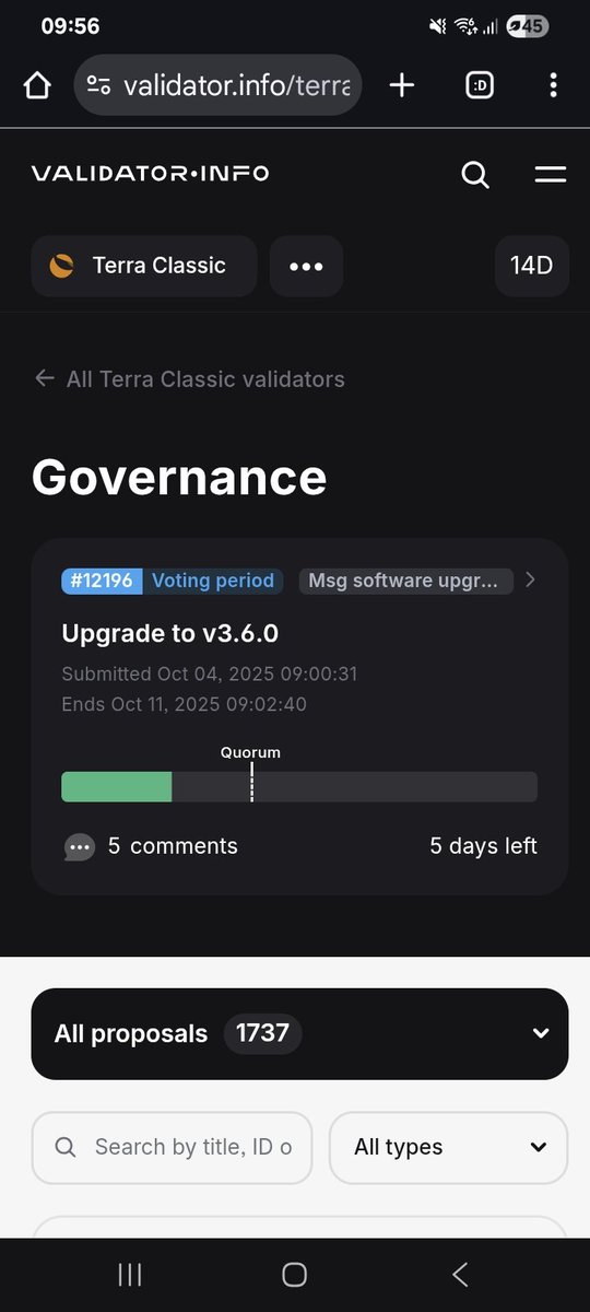 FortuneNavigato's tweet photo. 🚀 $LUNC – another strong step forward!
Voting for the v3.6.0 upgrade is now live 🔥
The Terra Classic community keeps building, evolving, and moving with purpose.
True investors know what’s coming. 💎

#LUNC #LunaClassic #Crypto #Investing #CryptoLion https://t.co/KpCGN8xP45