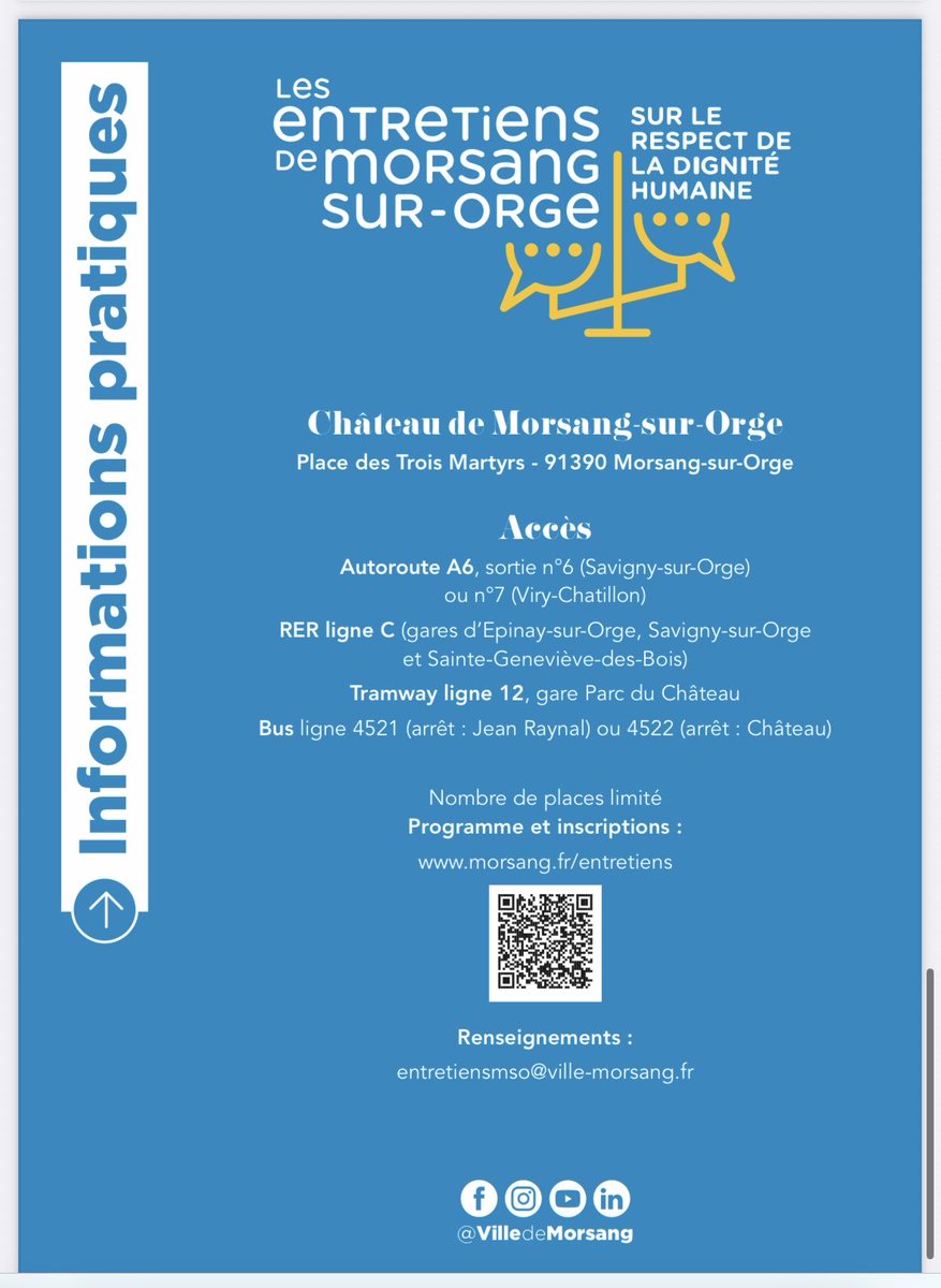 Bientôt l’anniversaire de la décision commune de Morsang-sur-Orge !… Infos et inscriptions ici : 
<a href="/VilledeMorsang/">Morsang sur Orge</a> <a href="/DHoutcieff/">Dimitri Houtcieff</a>