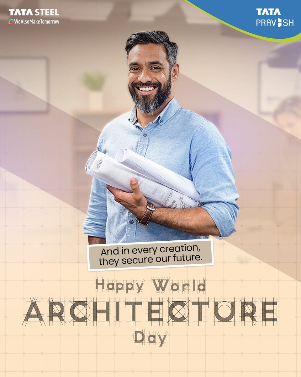 Great architecture isn’t just built, it’s protected.
This World Architecture Day, let’s celebrate the doors that guard every dream, every design, every tomorrow.
.
.
#TataPravesh #AkelaHiKaafiHai #AHKH #Topical #Wishing #Celebrating #WorldArchitectureDay #Architecture #Celebrate