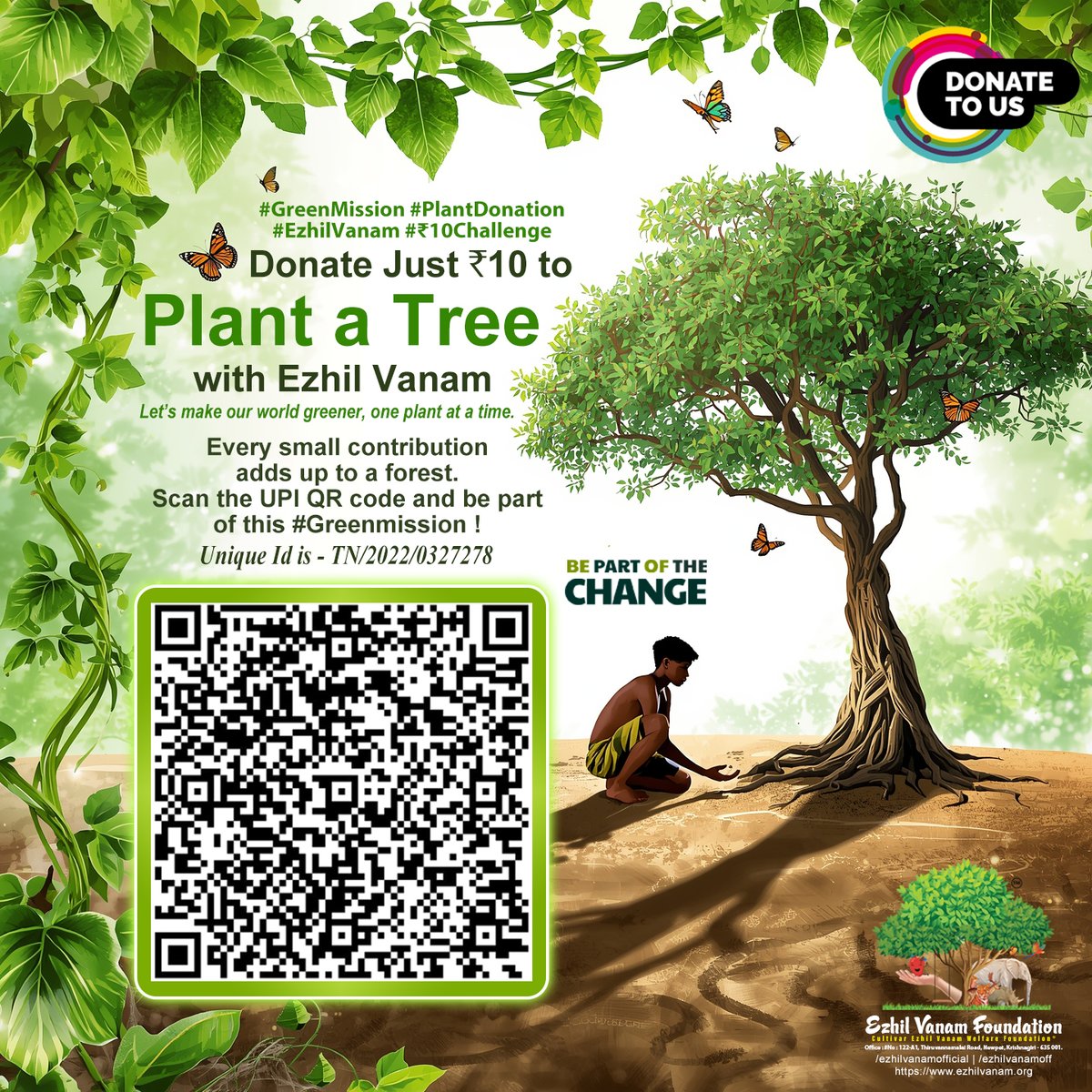 ezhilvanamoff's tweet photo. #PlantATreeToday , #SaveOurPlanet , #GreenForFuture , #DonateAndGrow , #ActForNature, #10RupeesChallenge  #ezhilvanam #EzhilVanamFoundation https://t.co/i8dMC9AD2X
