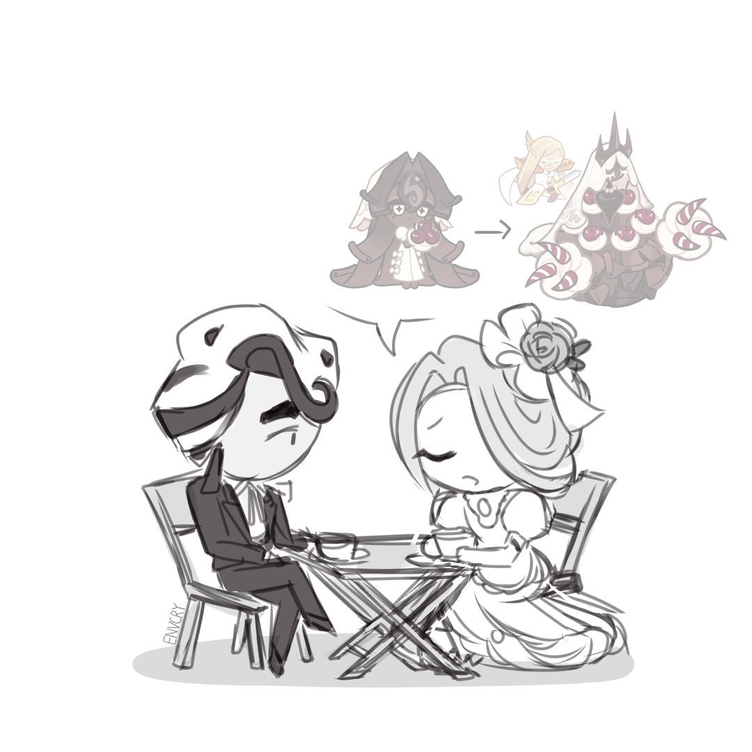 For canon, Herrencreme is closest to Wedding Cake! When he heard of a planner opening their main location in the Republic he went to go investigate the competition. It turned out they specialize in different events so there was no conflict at all. They're planner buddies instead!