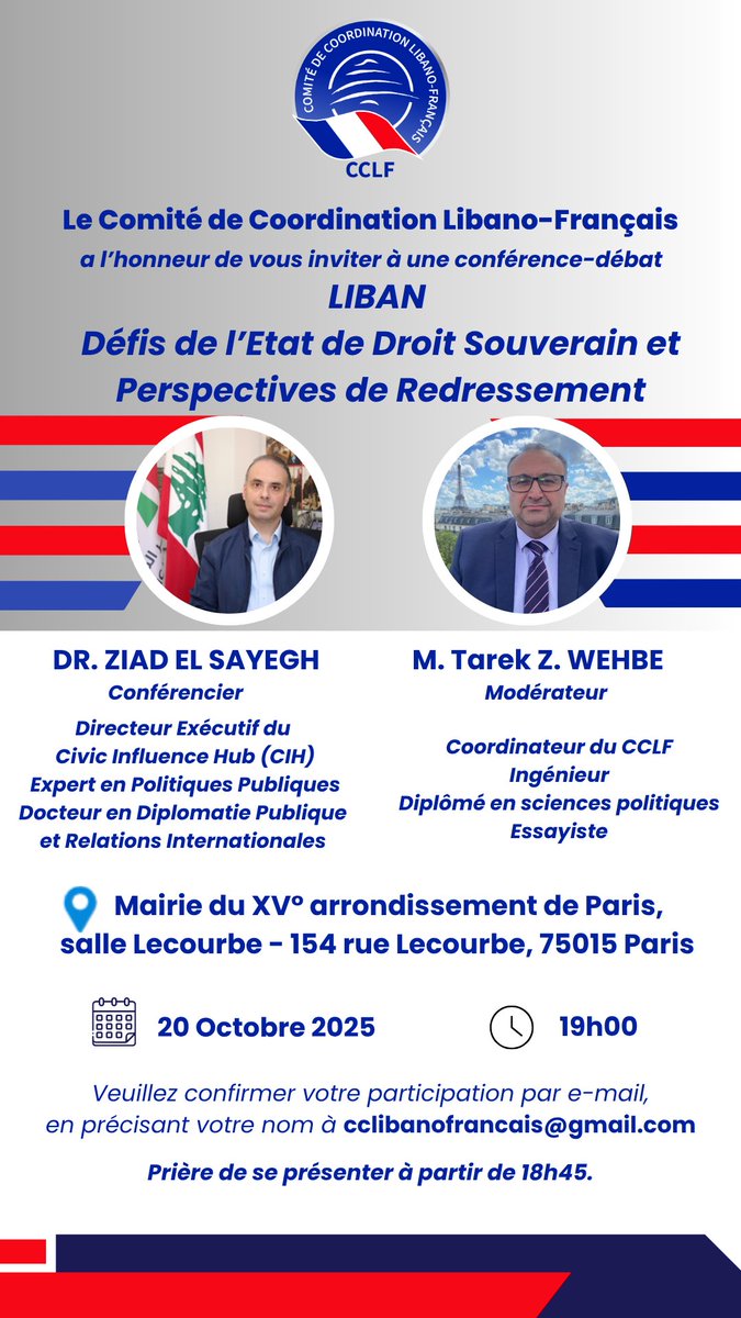 Comité de Coordination Libano-Français tweet media
