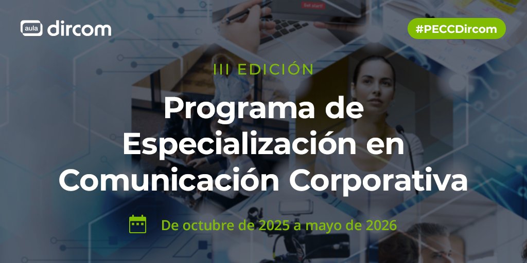 🚨 ¡Últimas plazas para el #PECCDircom!

A partir del 13 de octubre actualízate en las principales áreas de la #ComunicaciónCorporativa: #Estrategia, #AsuntosPúblicos, #Marca, #ComunicaciónInterna y Externa, #Sostenibilidad e #IA. 

👉 aula.dircom.org/project/progra…