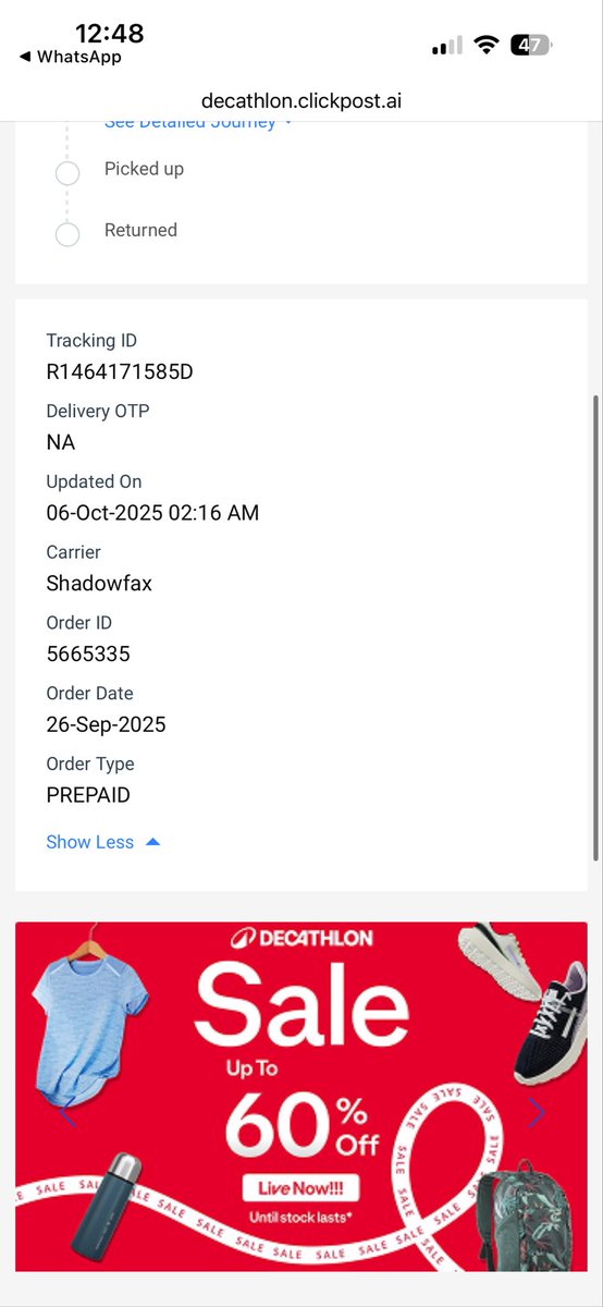 MeRajpreet's tweet photo. Hey @Decathlon , I’m facing the worst service experience. My pickup keeps getting rescheduled, but the person cancels it every day from their side. I can’t reach your customer care either. I have all the recordings and conversations — please help me resolve this ASAP! https://t.co/qIYkdr4PKZ