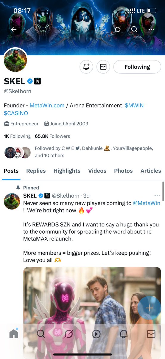 Hrtbreakprince1's tweet photo. @farmercist @Skelhorn @MetaWin 0xd5283906C44Fd728199B9D2C75EA3fC2cAF4900b

Mwin - heissavage7 https://t.co/GrHKgMHfKY