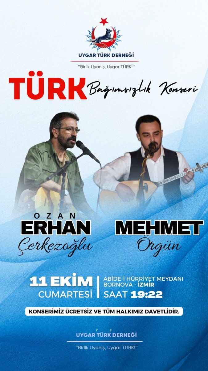 Bu sefer, Atatürk, Türk ve Türklük düşmanlarına sesimiz ve birliğimiz ile 11 Ekim'de İzmir'den rahatsızlık vereceğiz!