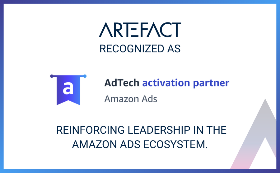 Artefact_Global's tweet photo. [Global #Certification ✨] Artefact is now officially an Amazon Adtech Activation Partner.

🔎 Learn more about this certification on our website: https://t.co/rVlpiCXWog https://t.co/jDa8LiWvVO