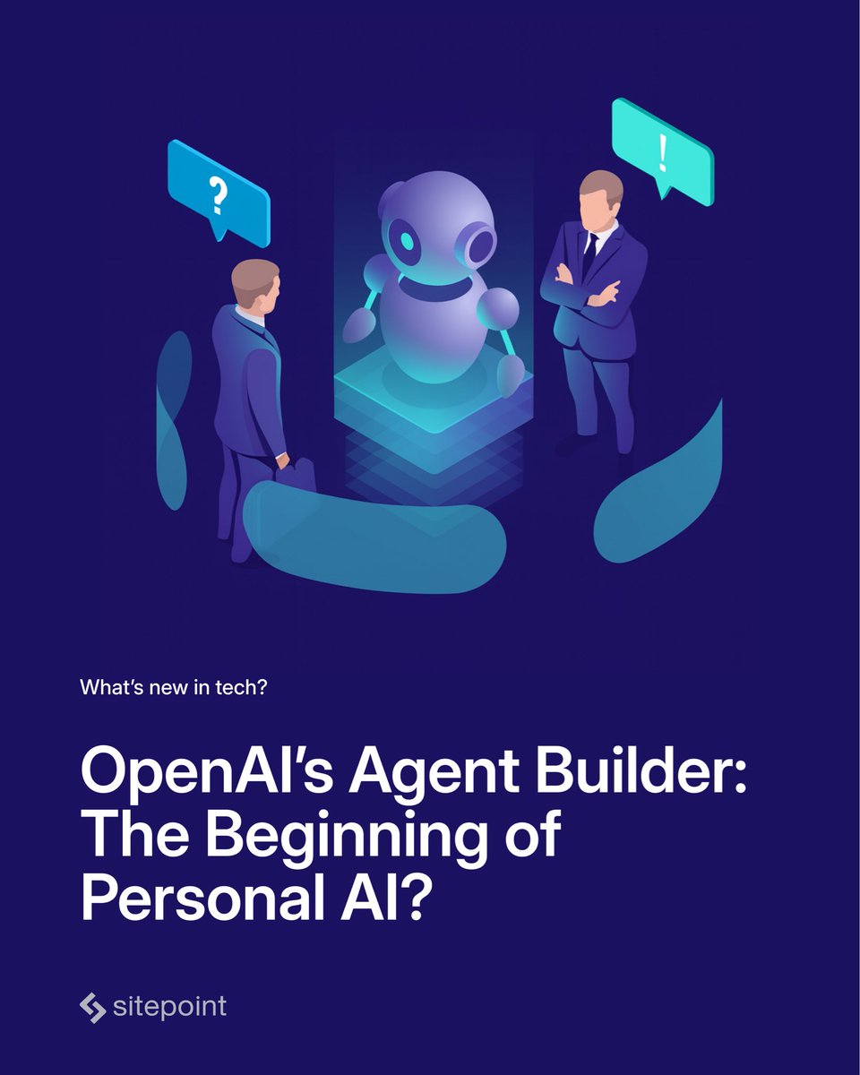 🤖 Imagine your own AI agent that handles tasks, writes code, and manages workflows.
We might be entering the era of “digital coworkers.”

👀 At DevDay, OpenAI may unveil Agent Builder – a no-code tool for creating AI agents.

💬 Will OpenAI surprise us today?

#OpenAI #DevDay