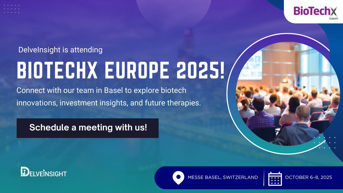 delve_insight's tweet image. @delve_insight is heading to #BioTechXEurope2025 in Basel! Join us from October 6-8 at Messe Basel, Switzerland, as we dive into the future of biotech.

Schedule a meeting at info@delveinsight.com. Visit: tinyurl.com/5cehjjda

#BioTechXEurope #DelveInsight #BaselEvents