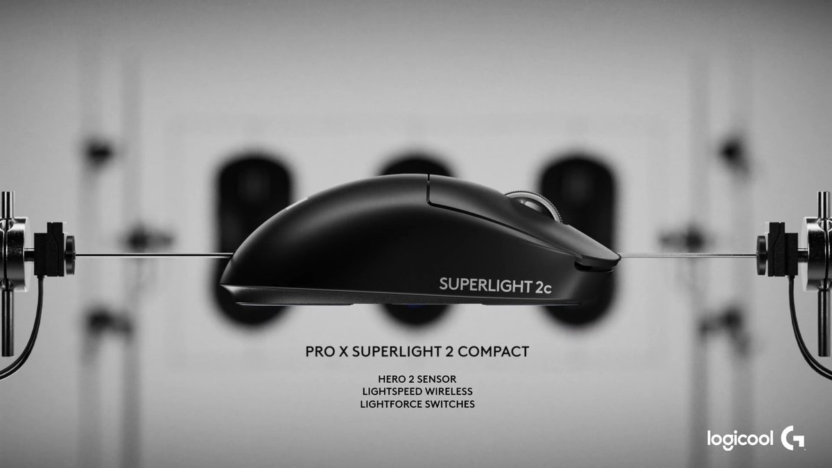 LogicoolG's tweet image. わずか51gの最上位マウス🖱️

「SUPERLIGHT 2c」は「SUPERLIGHT 2」をコンパクトにしながらも、44,000 DPI、888 IPS、88 Gの性能を誇るHERO 2センサーを搭載した最上位モデルです。

小さいマウスを好む人にも最高のパフォーマンスをお届けします⚡

◆ご予約はこちら(10月9日発売予定)…